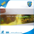 Etiqueta de falsificação anti-falsificação 3D, adesivo de etiqueta de segurança a laser personalizado